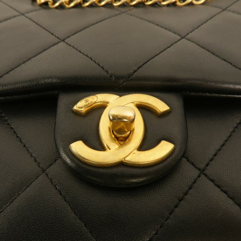 CHANEL 牛皮皮革A Real Catch Flap Bag鏈帶手挽肩背兩用袋-8