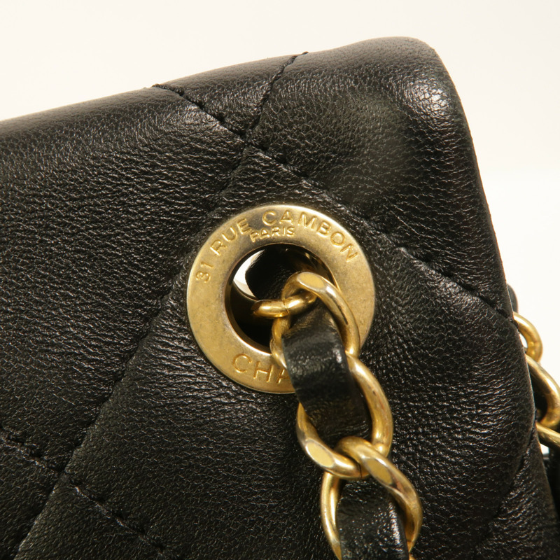 CHANEL 牛皮皮革A Real Catch Flap Bag鏈帶手挽肩背兩用袋-16