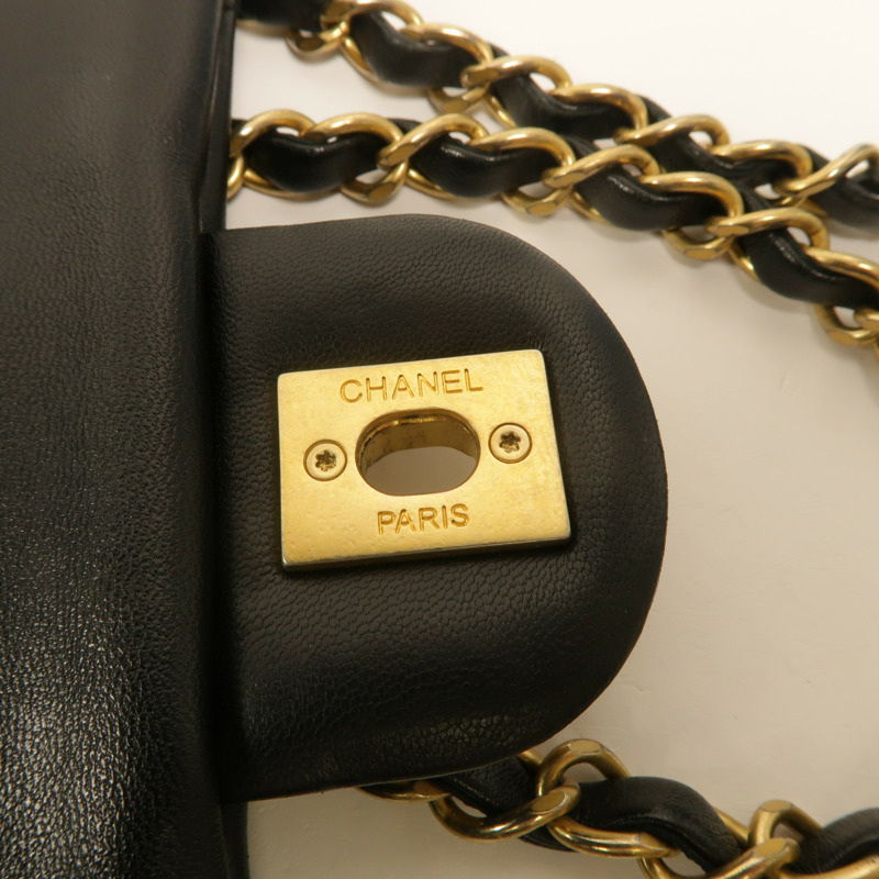CHANEL 牛皮皮革A Real Catch Flap Bag鏈帶手挽肩背兩用袋-17