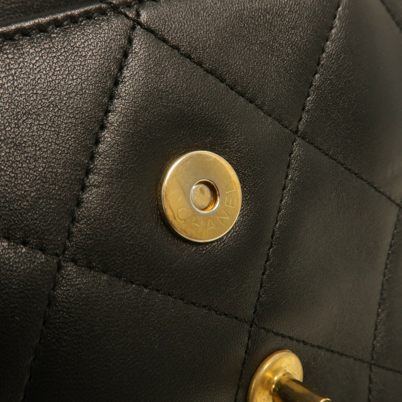 CHANEL 牛皮皮革A Real Catch Flap Bag鏈帶手挽肩背兩用袋-18