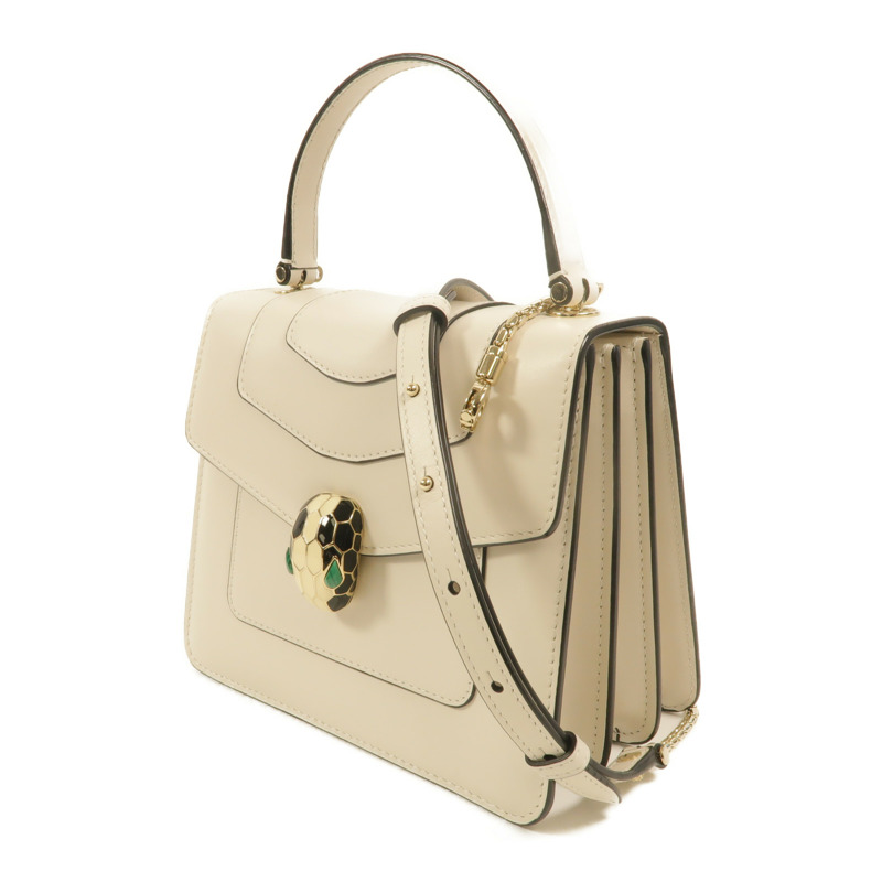BVLGARI 牛皮皮革Serpenti Forever Top-Handle Bag手挽肩背兩用袋-2