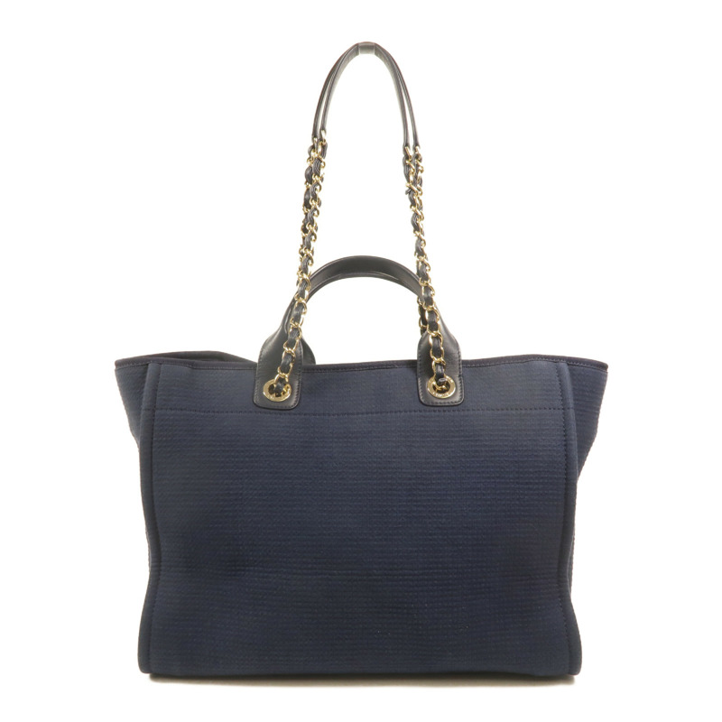 CHANEL 帆布Deauville Tote手挽肩背兩用袋-1