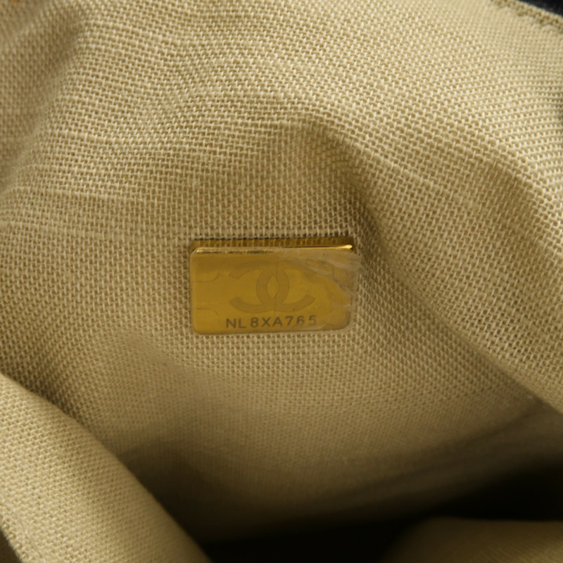 CHANEL 帆布Deauville Tote手挽肩背兩用袋-5