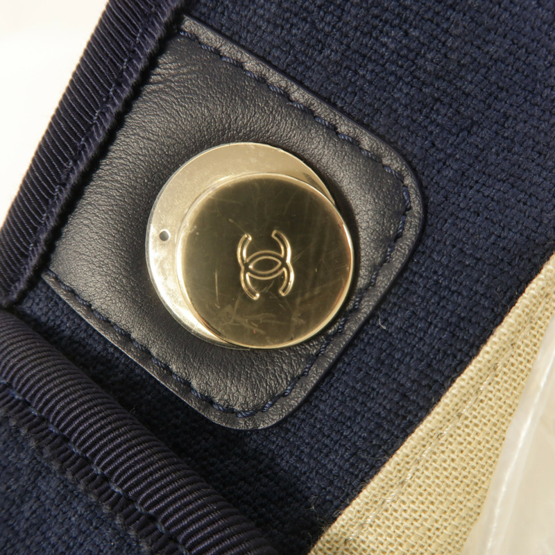 CHANEL 帆布Deauville Tote手挽肩背兩用袋-15
