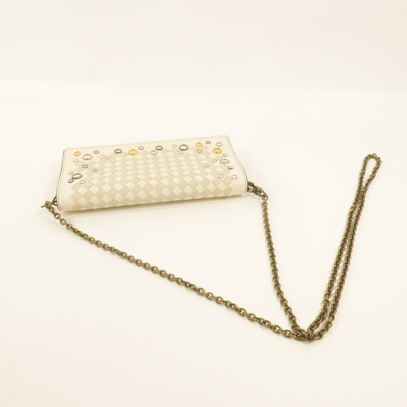 BOTTEGA VENETA 牛皮皮革Chain Shoulder鏈帶肩背袋-8