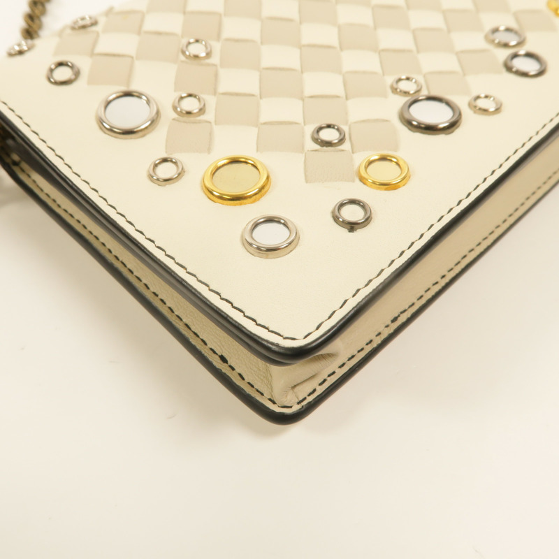 BOTTEGA VENETA 牛皮皮革Chain Shoulder鏈帶肩背袋-11