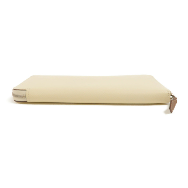HERMES Epsom皮革Silk In Classique長錢包Nata-3