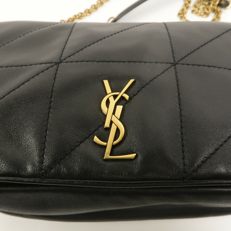 SAINT LAURENT 羊皮皮革Jamie Mini鏈帶肩背袋-9