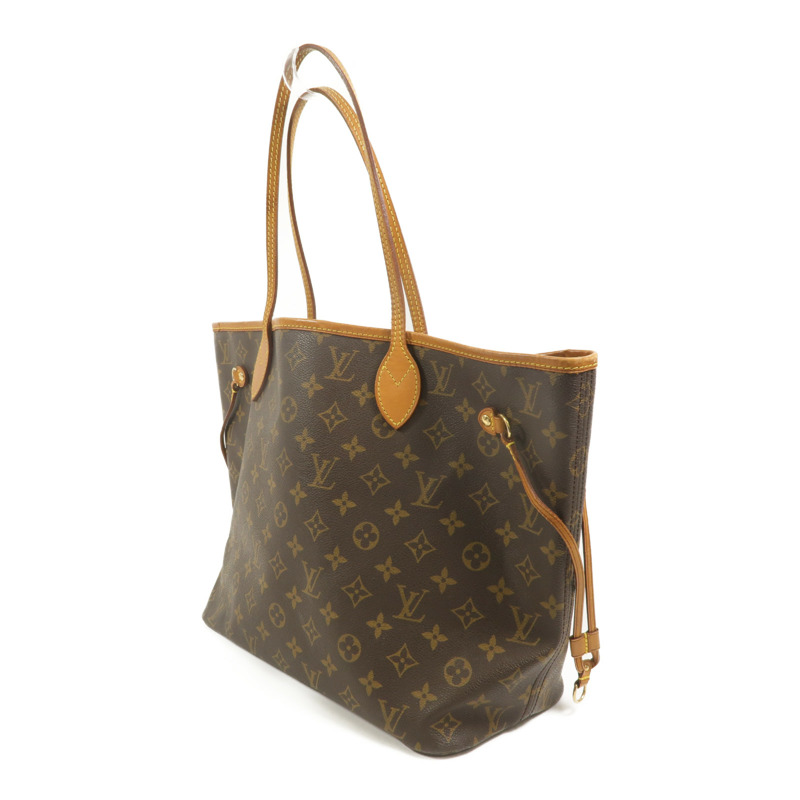 LOUIS VUITTON Monogram Neverfull PM金扣手挽袋-2