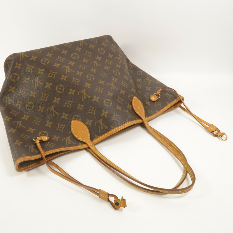 LOUIS VUITTON Monogram Neverfull PM金扣手挽袋-8