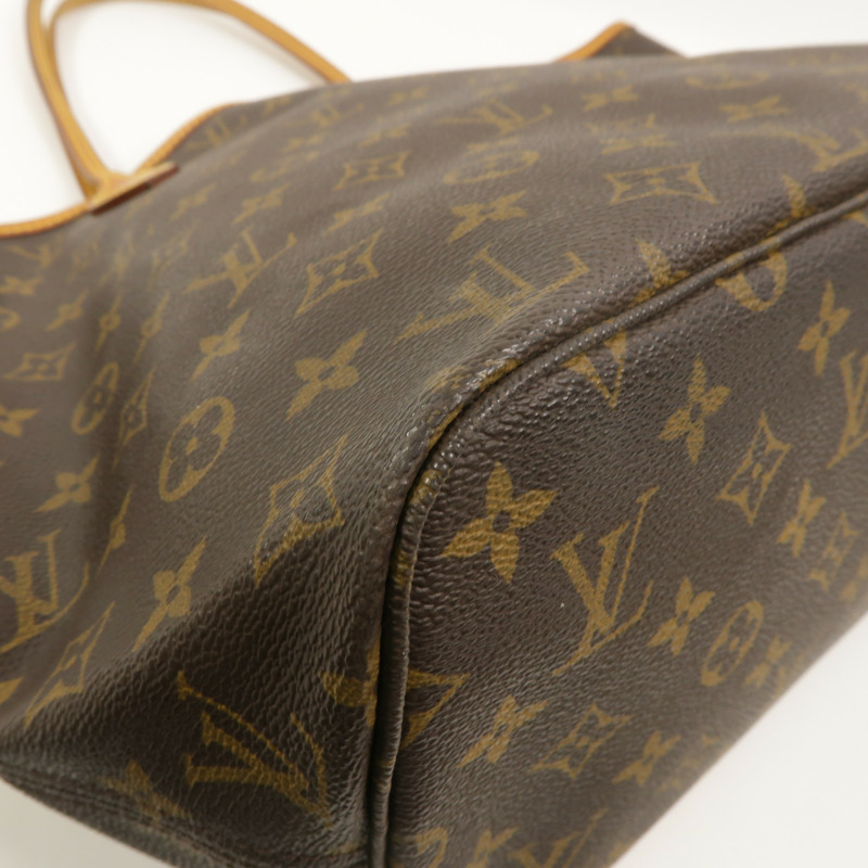 LOUIS VUITTON Monogram Neverfull PM金扣手挽袋-10