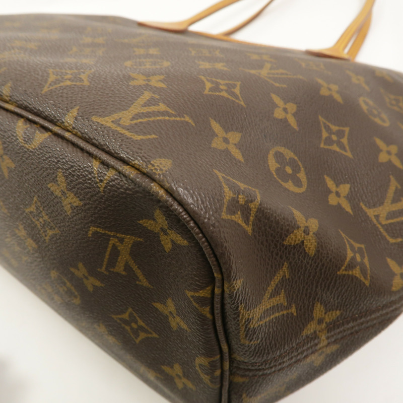 LOUIS VUITTON Monogram Neverfull PM金扣手挽袋-11