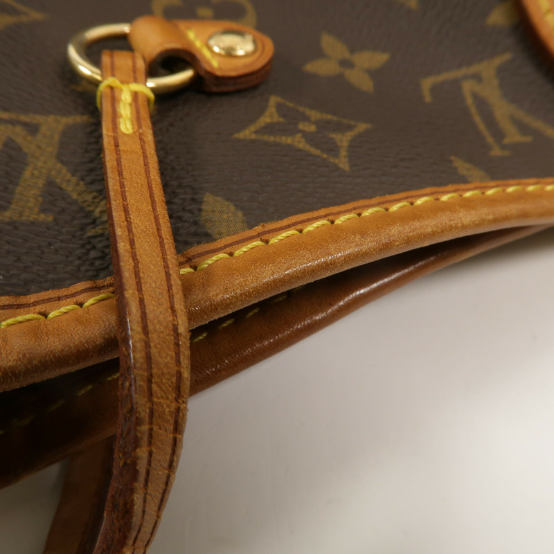 LOUIS VUITTON Monogram Neverfull PM金扣手挽袋-15