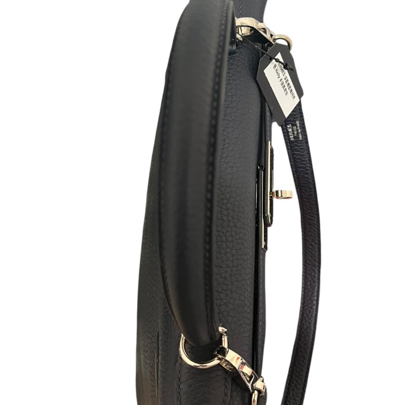 【美收精品】HERMÈS 深藍橘藍幾何拼色 Kelly 手提肩背包 5-244-7