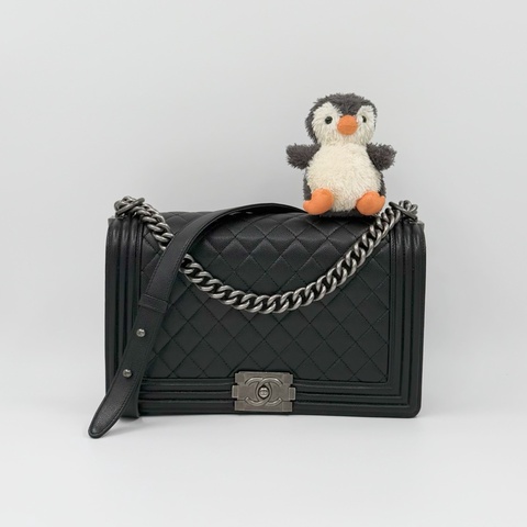 CHANEL BOY28 大型口蓋包
