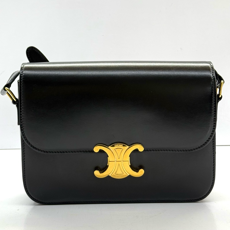 CELINE 黑色TRIOMPHE CLASSIQUE 22CM 斜背包-0