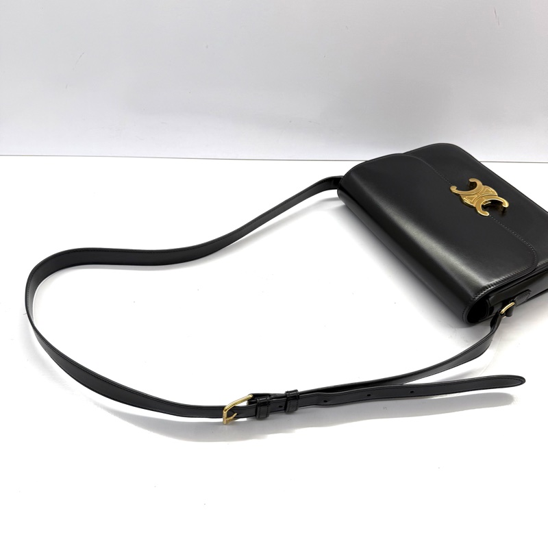 CELINE 黑色TRIOMPHE CLASSIQUE 22CM 斜背包-4