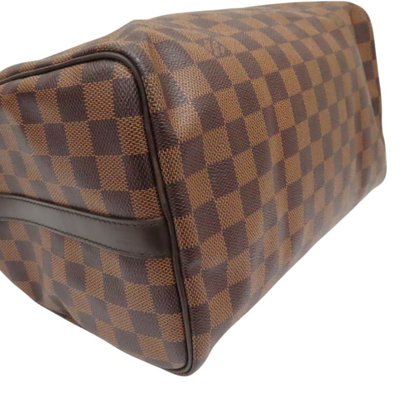 棕色 棋盤格帆布 Speedy Bandouliere 30 兩用包【LOUIS VUITTON LV 路易威登】 N41367-9
