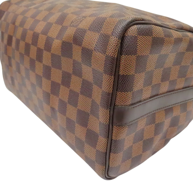 棕色 棋盤格帆布 Speedy Bandouliere 30 兩用包【LOUIS VUITTON LV 路易威登】 N41367-10