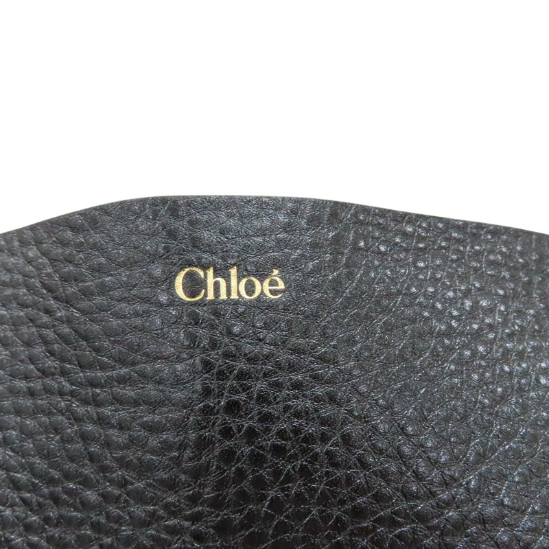 黑色 牛皮 Spin Tote 托特包 肩背包【Chloe 克羅伊】 CHC25SS810N84001-6