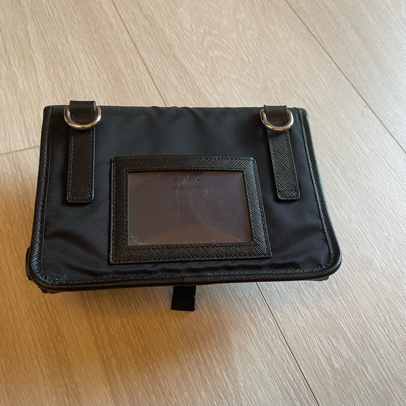 PRADA 小包 Re-Nylon and Saffiano leather smartphone case-6