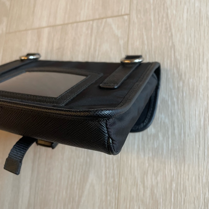 PRADA 小包 Re-Nylon and Saffiano leather smartphone case-12