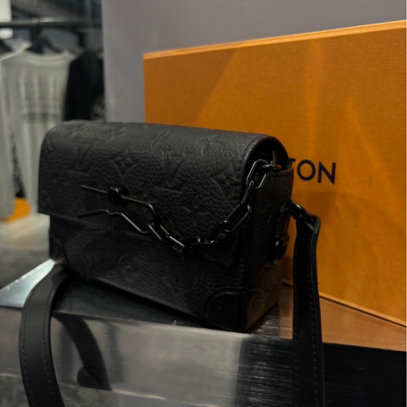 狀況好🌟Louis Vuitton LV Steamer 黑色壓紋皮革｜Classic Trend CT精品｜台北東區實體-0