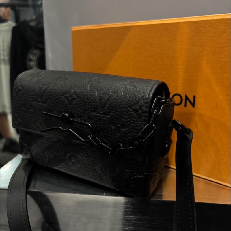 狀況好🌟Louis Vuitton LV Steamer 黑色壓紋皮革｜Classic Trend CT精品｜台北東區實體-1