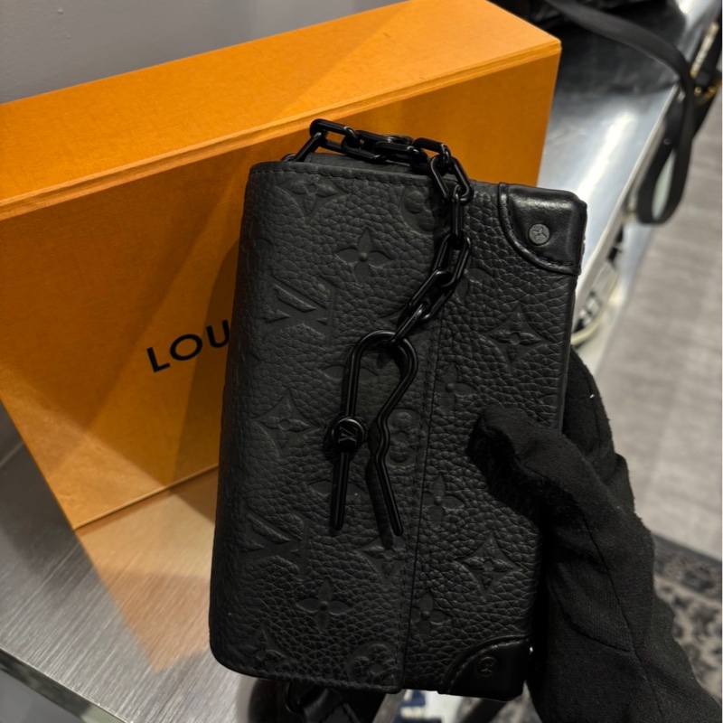 狀況好🌟Louis Vuitton LV Steamer 黑色壓紋皮革｜Classic Trend CT精品｜台北東區實體-2