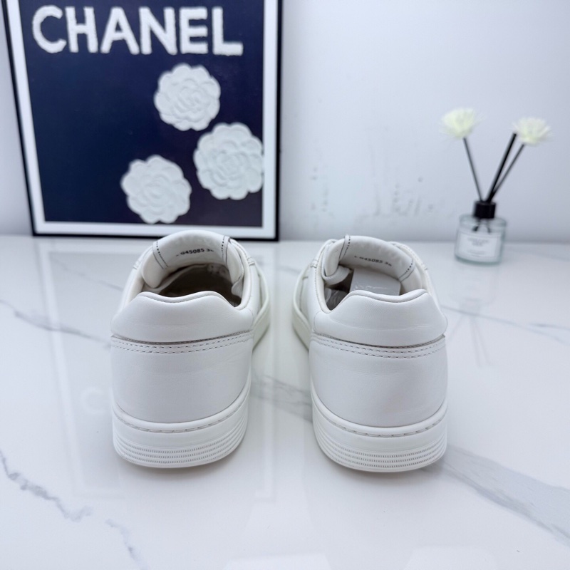 chanel香奈兒 純白金標板鞋 38碼 🧡-4