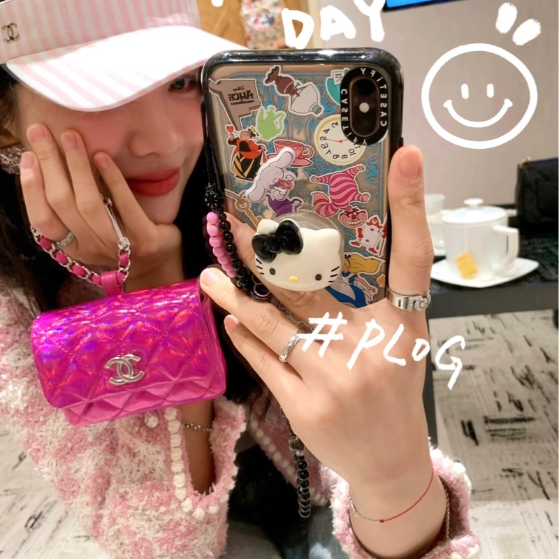 Chanel 全新VIP ⭐️霓虹光澤粉紅掛包-卡包💓-2