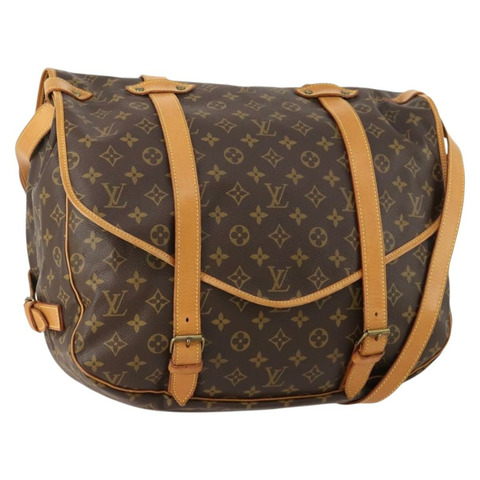 路易威登 Monogram Saumur 43 肩背包 M42252 LV Auth YKZ745A