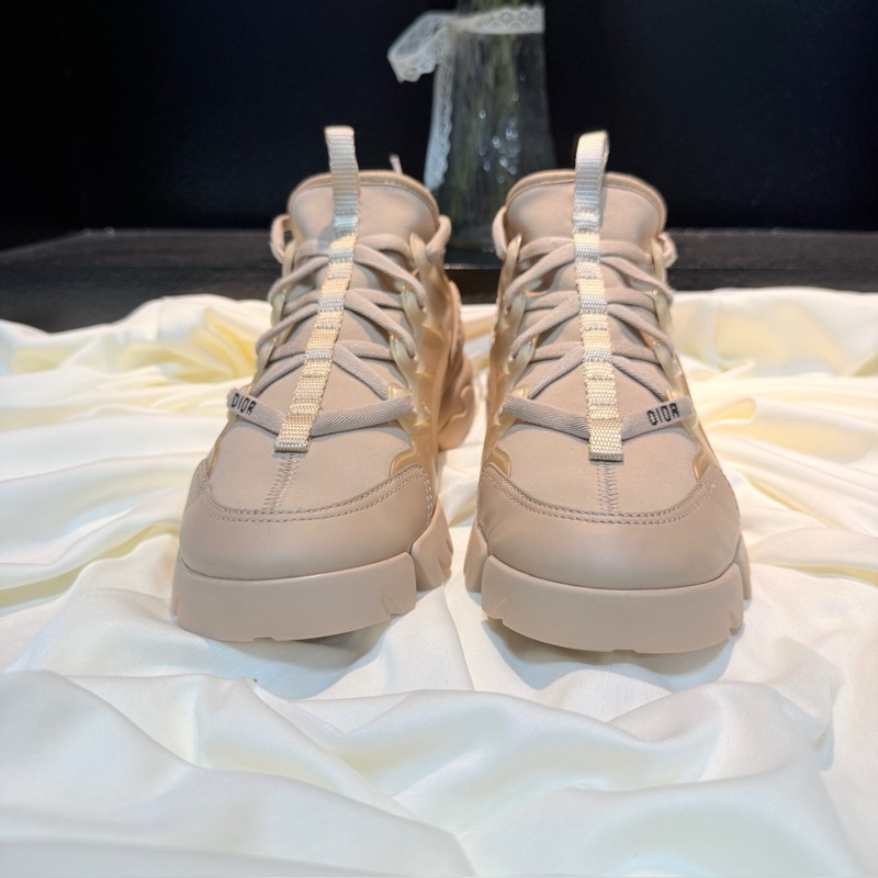 Dior/迪奧 D-Connect藕粉色老爹鞋 37.5碼-1