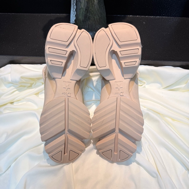 Dior/迪奧 D-Connect藕粉色老爹鞋 37.5碼-5