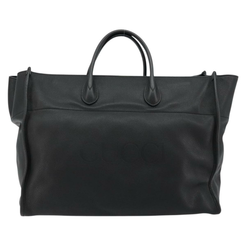 【日本直送】GUCCI 皮革雙肩包 黑色金色 674837 正品 mr2372V-1