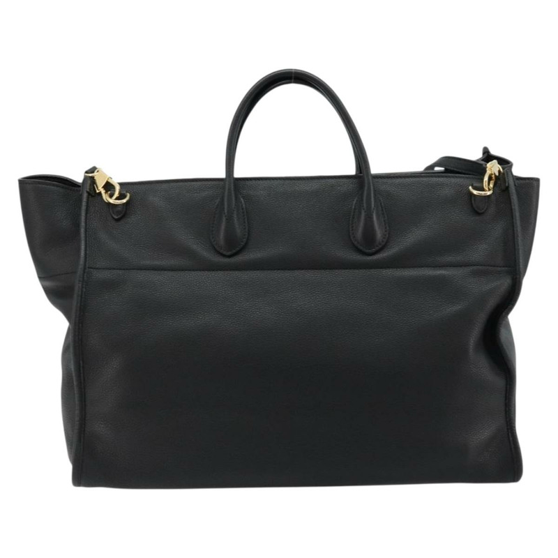 【日本直送】GUCCI 皮革雙肩包 黑色金色 674837 正品 mr2372V-2