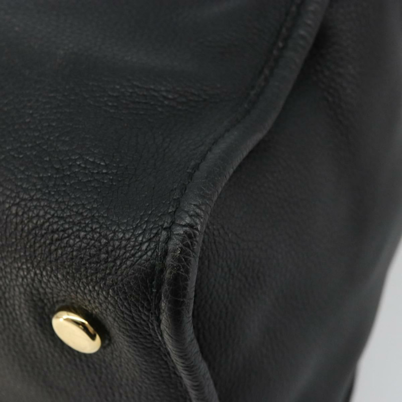 【日本直送】GUCCI 皮革雙肩包 黑色金色 674837 正品 mr2372V-13