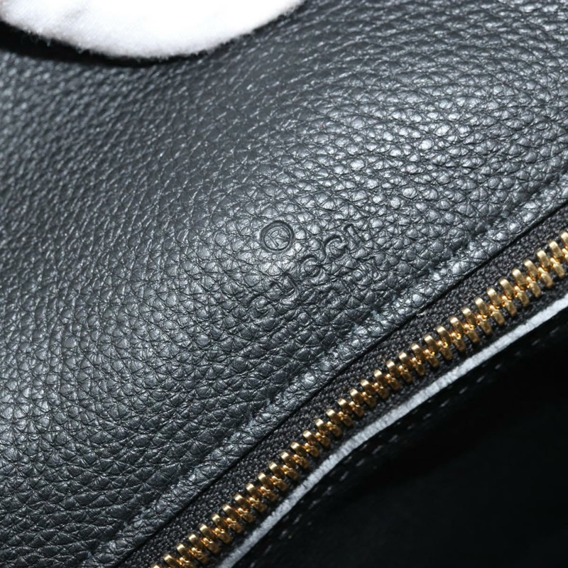 【日本直送】GUCCI 皮革雙肩包 黑色金色 674837 正品 mr2372V-15