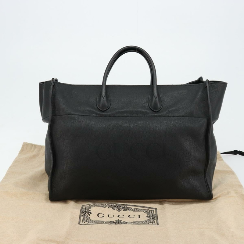 【日本直送】GUCCI 皮革雙肩包 黑色金色 674837 正品 mr2372V-23