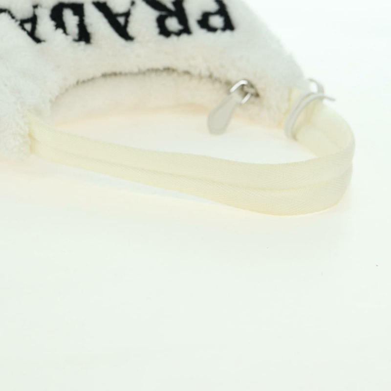 【日本直送】PRADA 白色銀色手提包 Auth 177111M-6