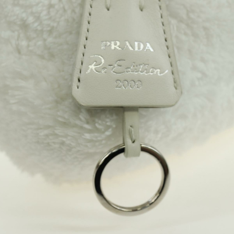 【日本直送】PRADA 白色銀色手提包 Auth 177111M-8