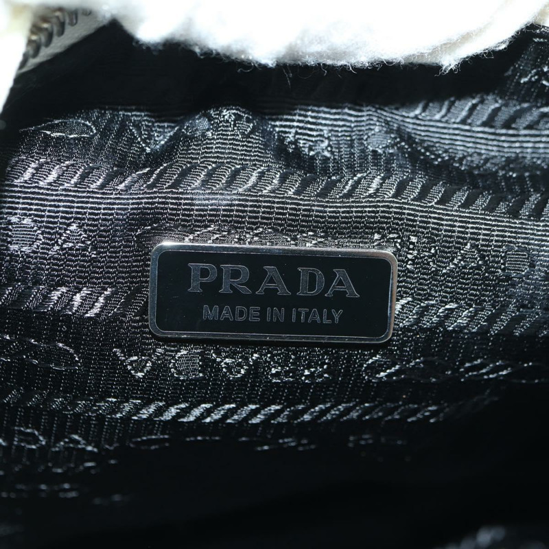 【日本直送】PRADA 白色銀色手提包 Auth 177111M-22