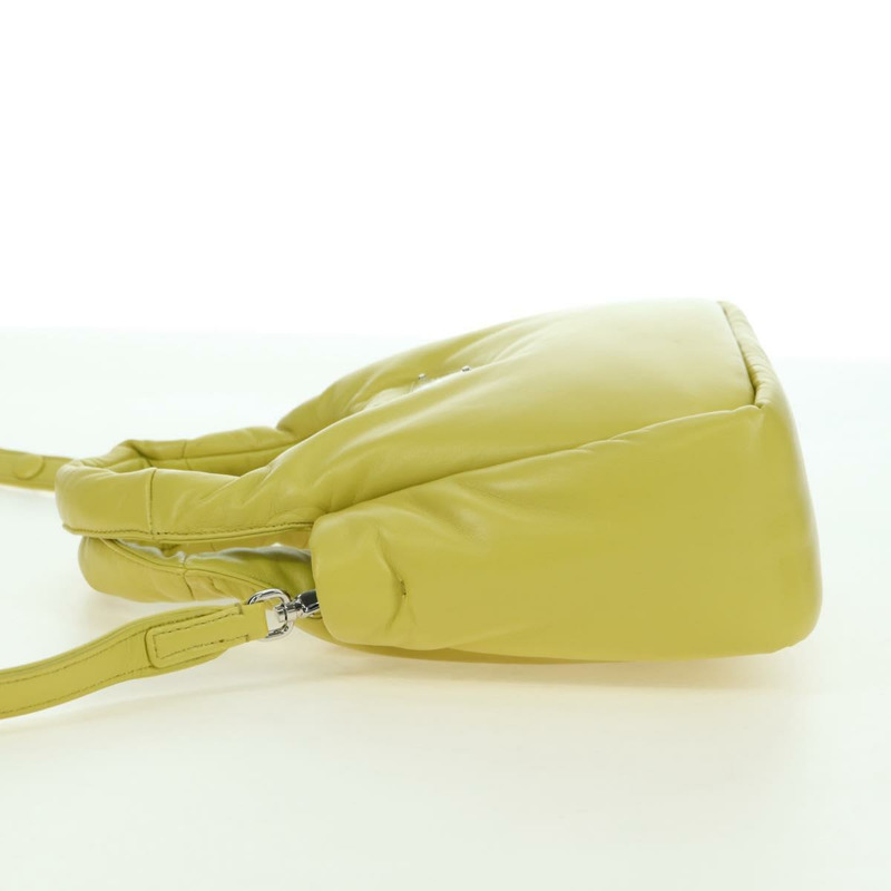 【日本直送】PRADA 手提包 皮革 兩用 黃色 銀色 正品 177165SAM-2