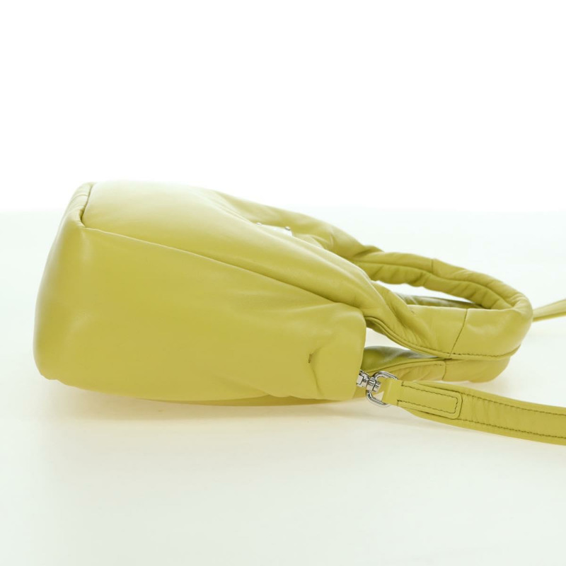 【日本直送】PRADA 手提包 皮革 兩用 黃色 銀色 正品 177165SAM-3