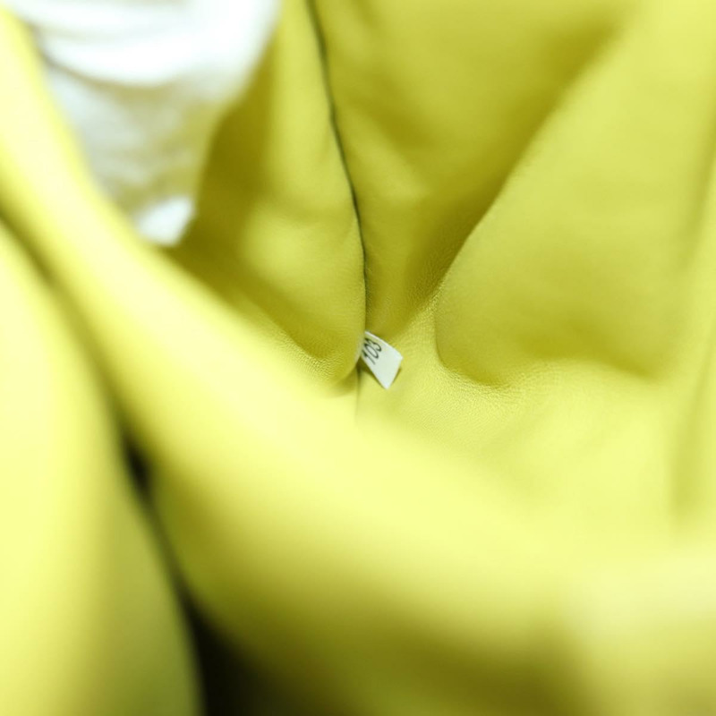 【日本直送】PRADA 手提包 皮革 兩用 黃色 銀色 正品 177165SAM-11