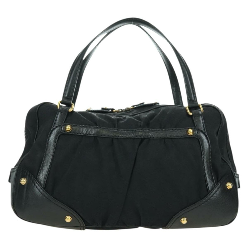 【日本直送】GUCCI GG帆布手提包 黑色 金色 211967 正品 177510V-2