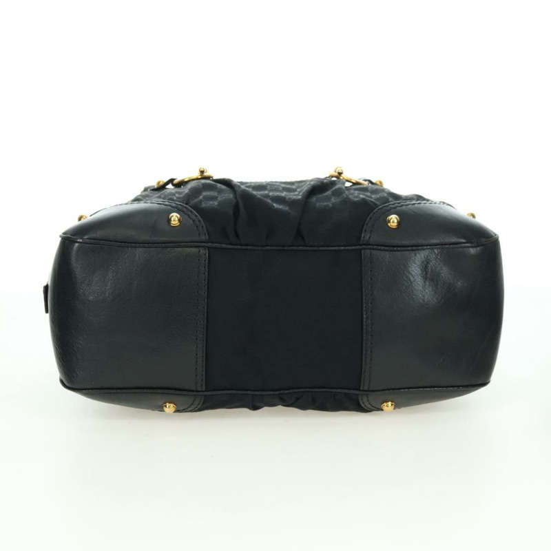 【日本直送】GUCCI GG帆布手提包 黑色 金色 211967 正品 177510V-8