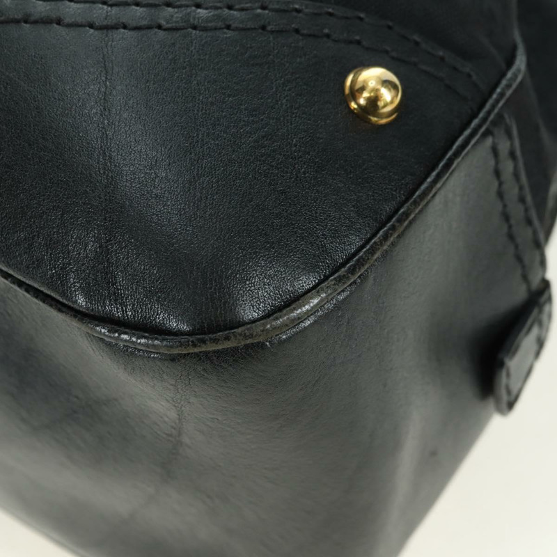 【日本直送】GUCCI GG帆布手提包 黑色 金色 211967 正品 177510V-10