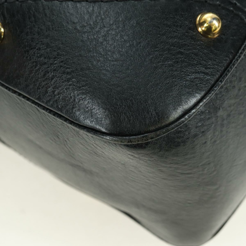 【日本直送】GUCCI GG帆布手提包 黑色 金色 211967 正品 177510V-12