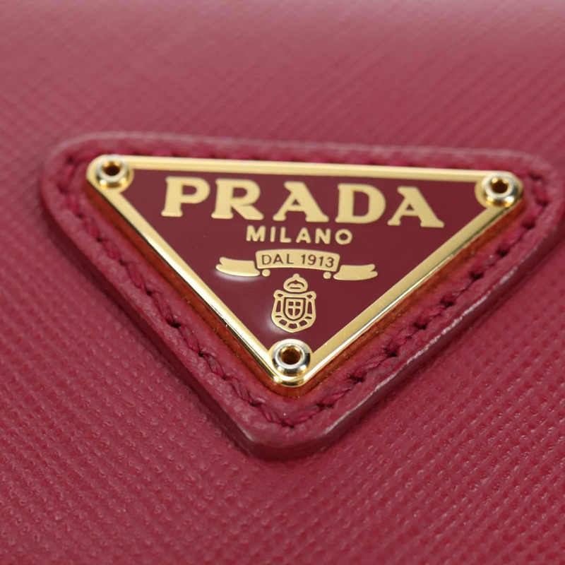 【日本直送】PRADA 尼龍粉紅金色鏈條單肩包 正品 177013V-18